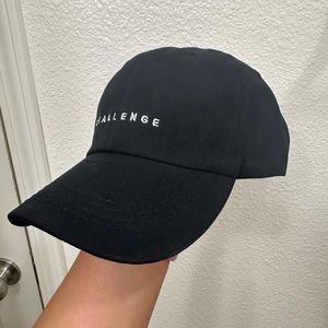 Black brand new workout challenger hat